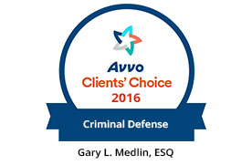 Avvo Clients Choice 2016 For Criminal Defense