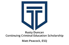 Rusty Duncan Continuing Criminal Education Scholarship