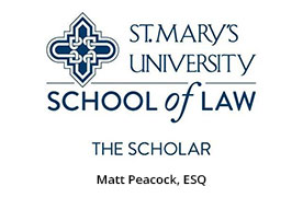 The Scholar Law Review Matt Peacock Criminal Defense Attorneys